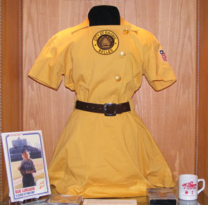 Uniform from "A League of Her Own," part of John Kovach's "Women in Baseball" collection. 